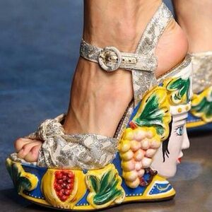 S/S 2014 Dolce & Gabbana Handmade Sculptural Wedges